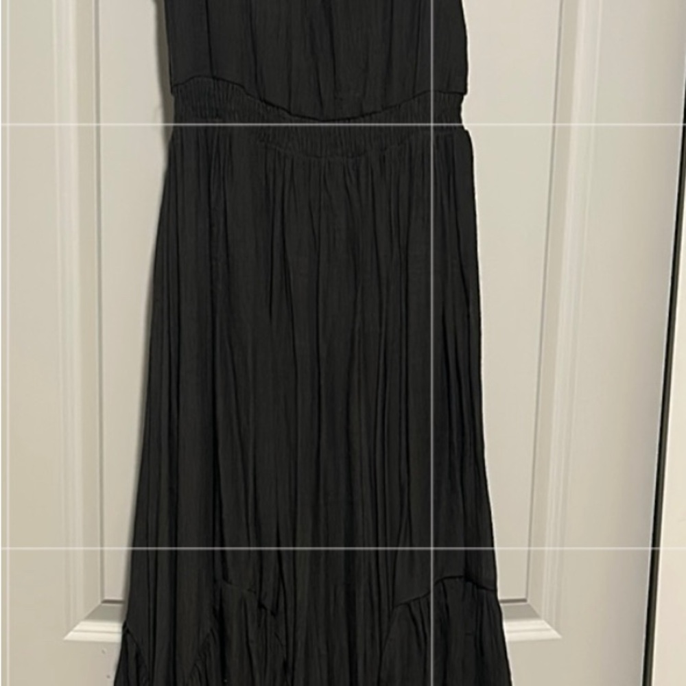 Elegant grey Sleeveless Dress